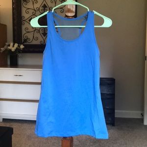 Blue nike workout tank